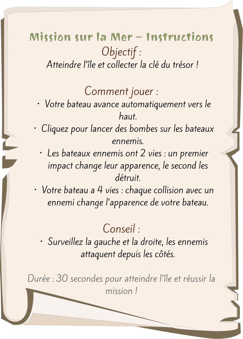 Instructions du jeu